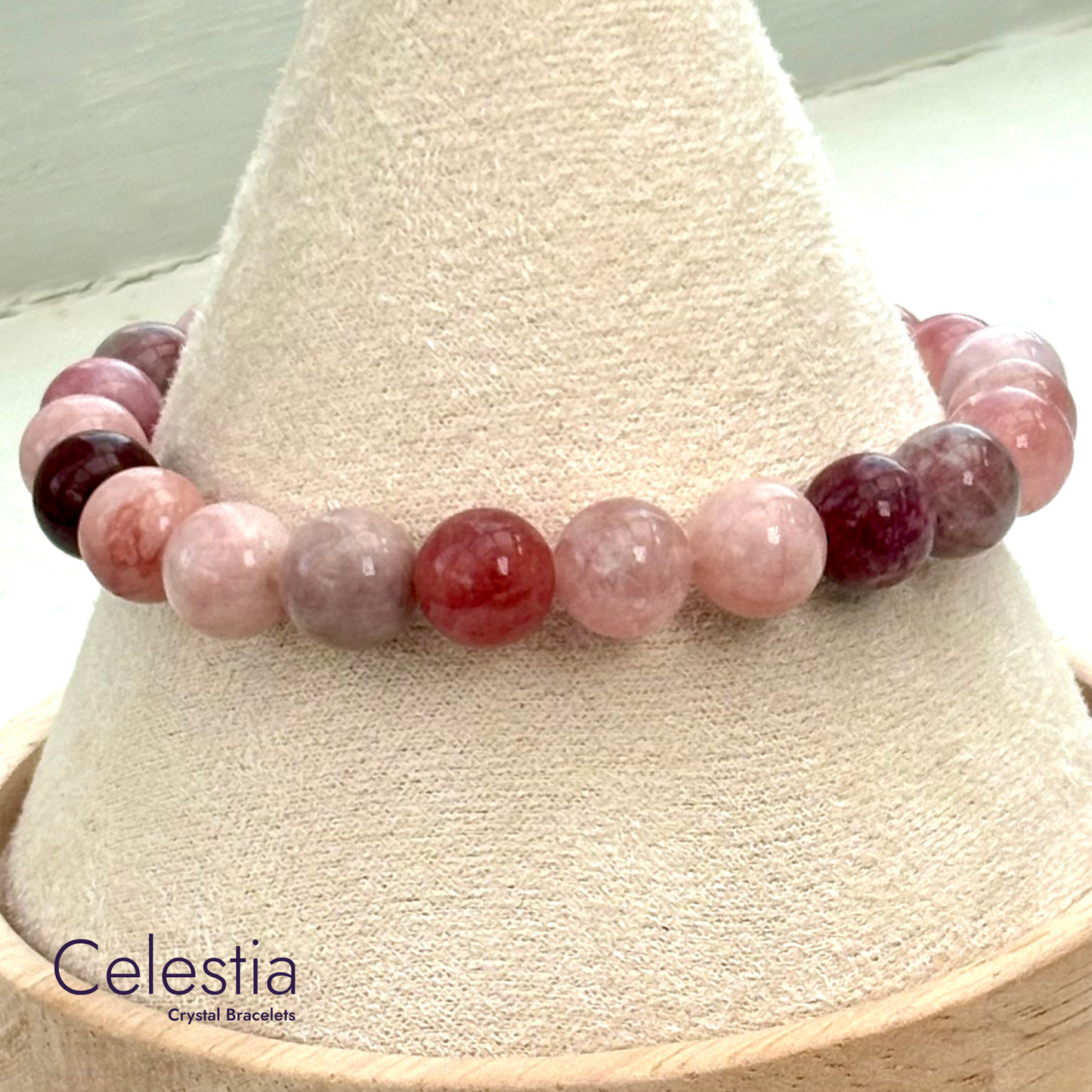 Sunstone Beaded Bracelet - Natural Stone Stacking Jewellery