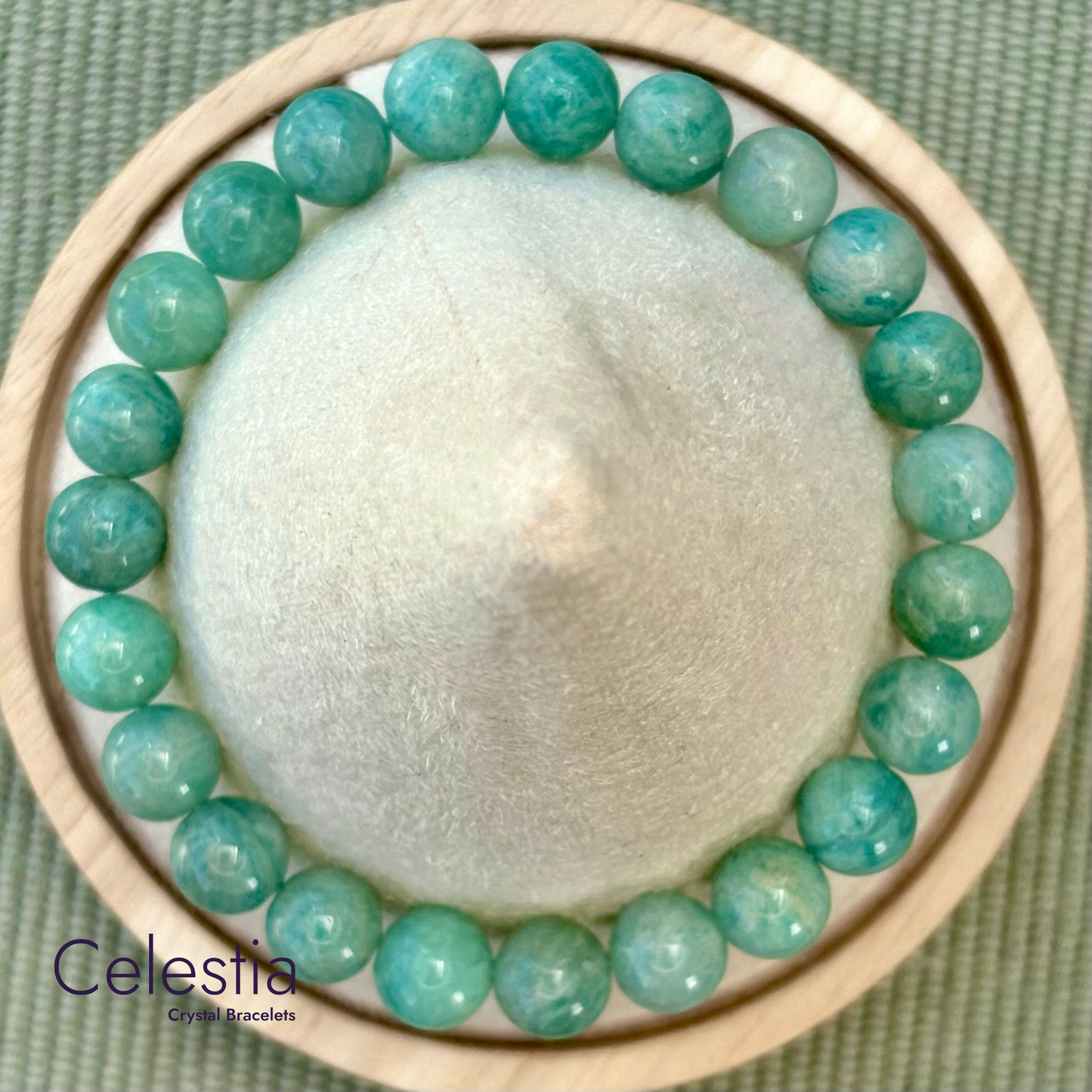 Amazonite Beaded Bracelet - Natural Stone Stacking Jewellery