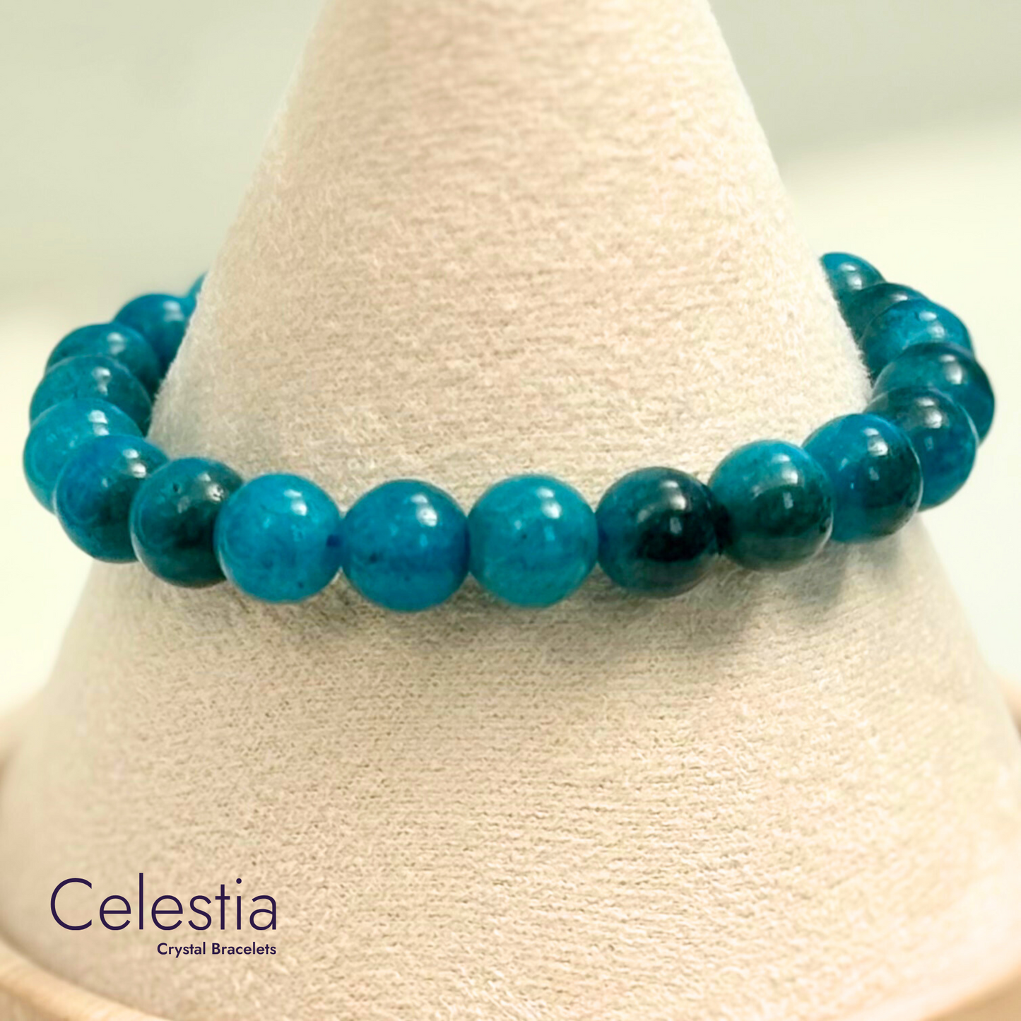 Apatite Beaded Bracelet - Natural Stone Stacking Jewellery