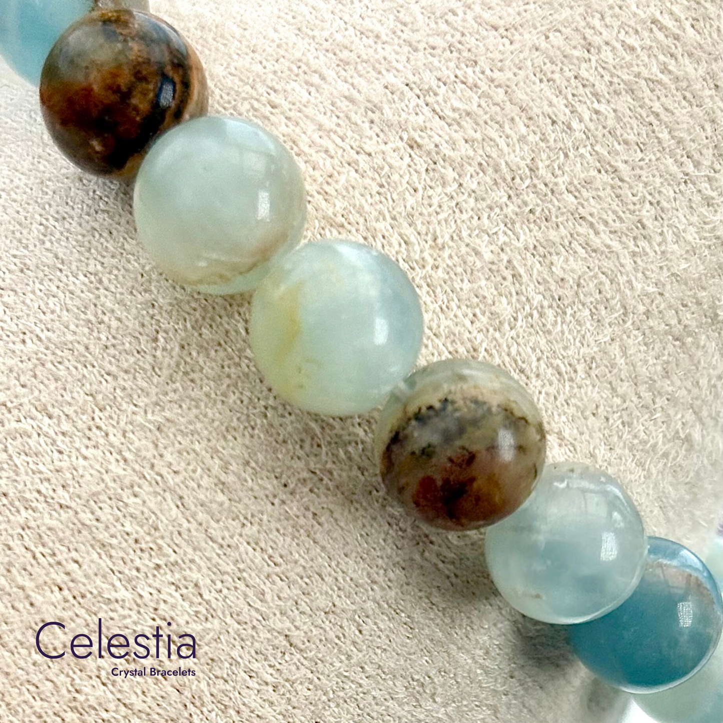 Argentinian Calcite Beaded Bracelet - Natural Stone Stacking Jewellery