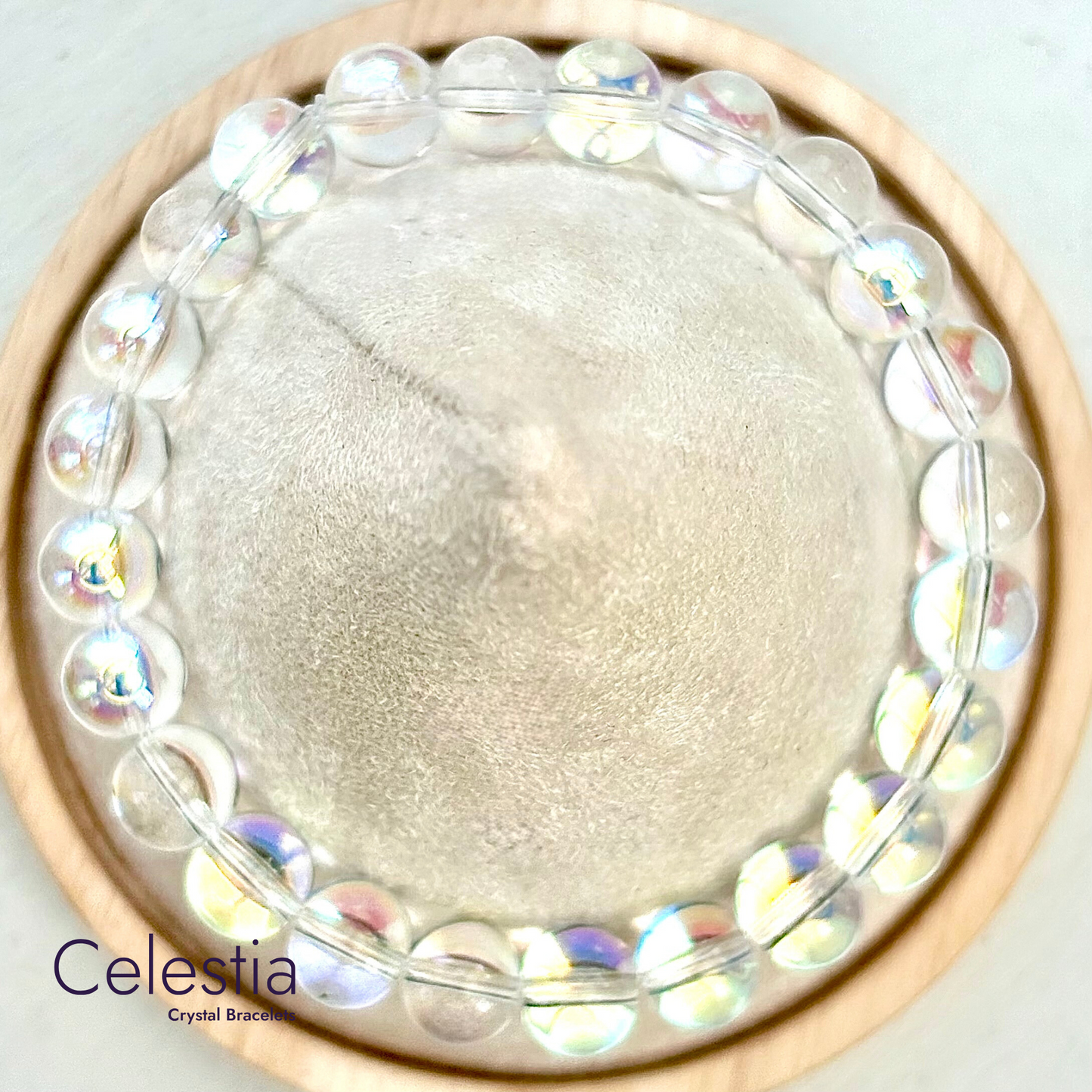 Aura Quartz Beaded Bracelet - Natural Stone Stacking Jewellery