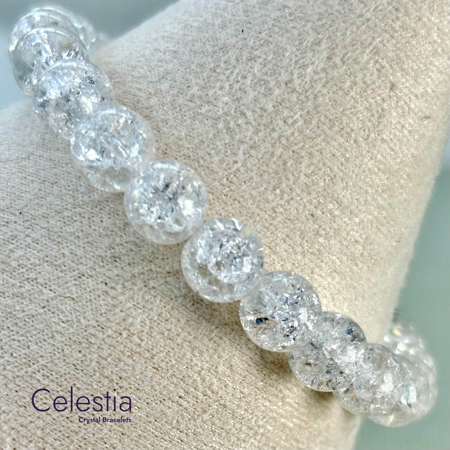 Crackle Quartz Beaded Bracelet - Natural Stone Stacking Jewellery
