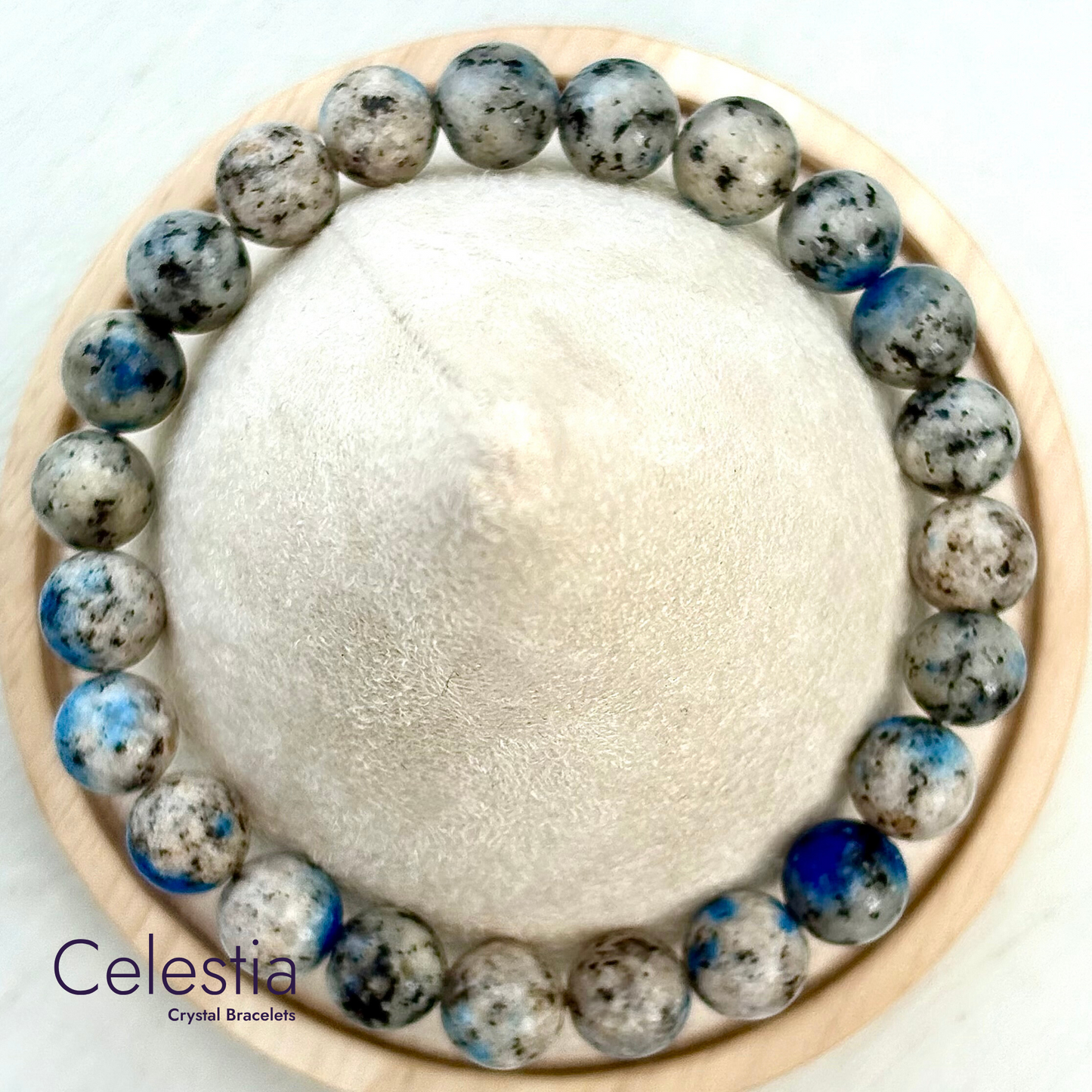 K2 Stone Jasper Beaded Bracelet - Natural Stone Stacking Jewellery