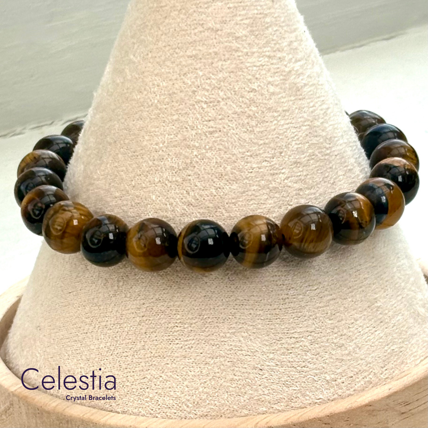 Tiger's Eye Beaded Bracelet - Natural Stone Stacking Jewellery