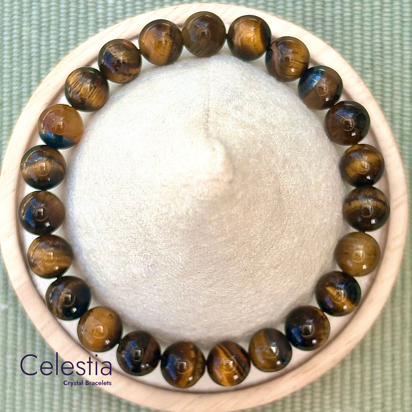 Tiger's Eye Beaded Bracelet - Natural Stone Stacking Jewellery