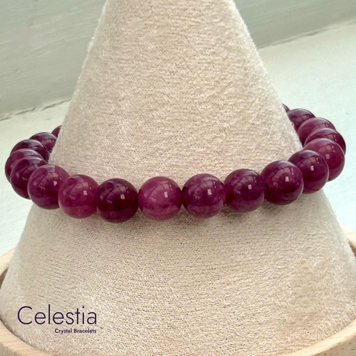 Lepidolite Beaded Bracelet - Natural Stone Stacking Jewellery
