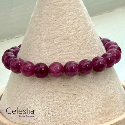 Lepidolite Beaded Bracelet - Natural Stone Stacking Jewellery
