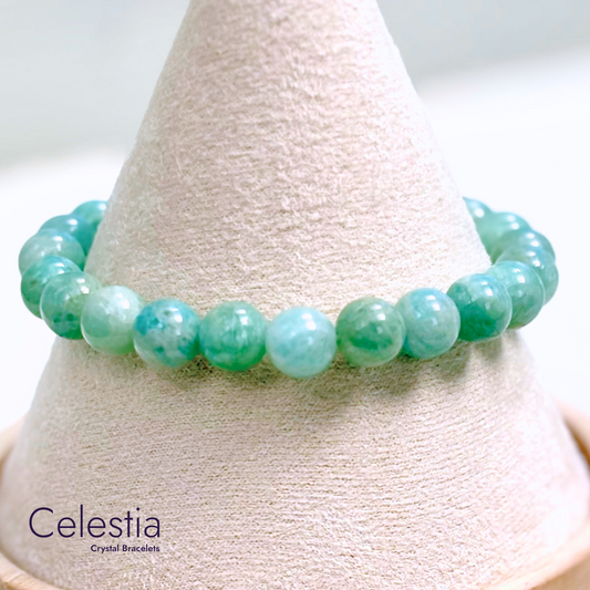 Amazonite Beaded Bracelet - Natural Stone Stacking Jewellery