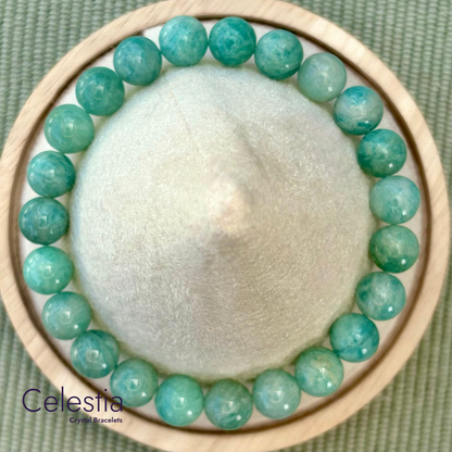 Amazonite Beaded Bracelet - Natural Stone Stacking Jewellery
