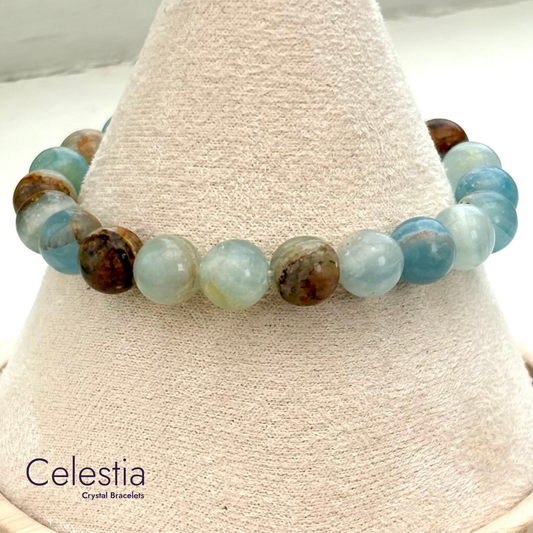 Argentinian Calcite Beaded Bracelet - Natural Stone Stacking Jewellery