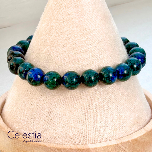 Azurite Beaded Bracelet - Natural Stone Stacking Jeweller
