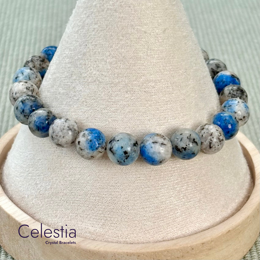 K2 Stone Jasper Beaded Bracelet - Natural Stone Stacking Jewellery