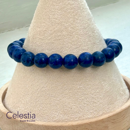 Lapis Lazuli Beaded Bracelet - Natural Stone Stacking Jewellery