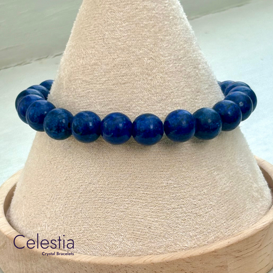 Lapis Lazuli Beaded Bracelet - Natural Stone Stacking Jewellery