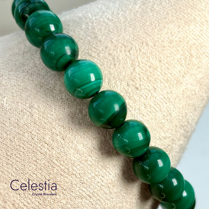 Malachite Beaded Bracelet - Natural Stone Stacking Jewellery