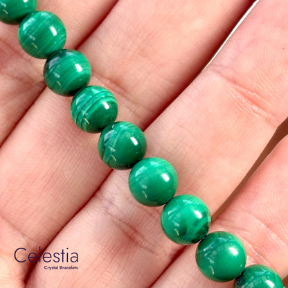 Malachite Beaded Bracelet - Natural Stone Stacking Jewellery