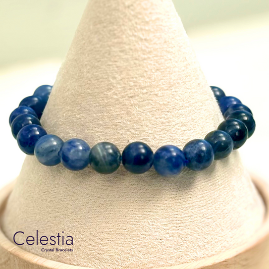 Sodalite Beaded Bracelet - Natural Stone Stacking Jewellery